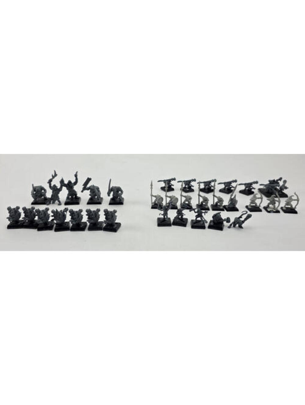 Warhammer Fantasy Mixed Army Lot 34 Minis Ogres Gnoblars Orcs Goblins Skaven GW